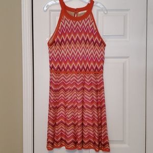 Trina by trina turk bright chevron knit dress